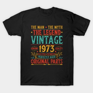 The Man The Myth The Legend Vintage 1973 Birthday T-Shirt